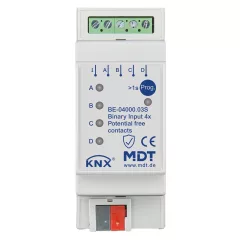   MDT BE-04000.03S KNX bináris bemenet potenciálmentes | 4-csatornás, Secure