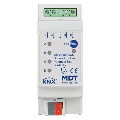 MDT BE-04000.03S KNX bináris bemenet potenciálmentes | 4-csatornás, Secure