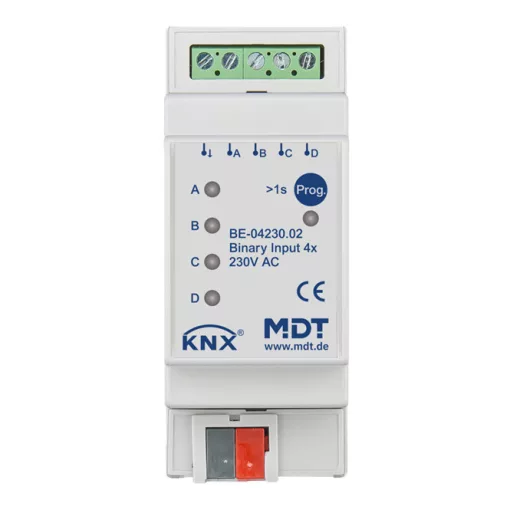 MDT BE-04230.02 KNX Bináris bemenet 230 V | 4-csatornás