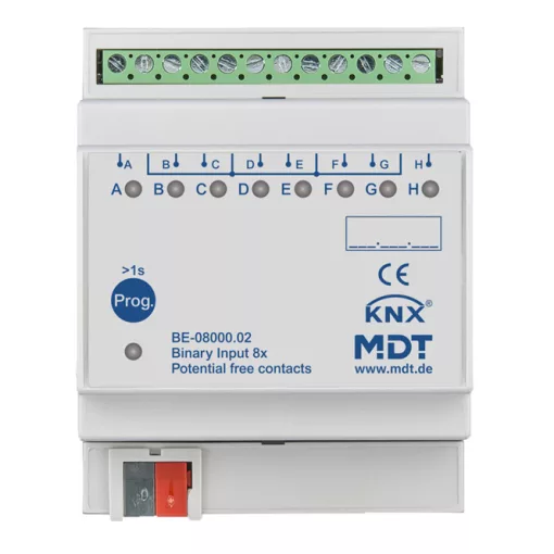MDT BE-08000.02 KNX bináris bemenet potenciálmentes | 8-csatornás
