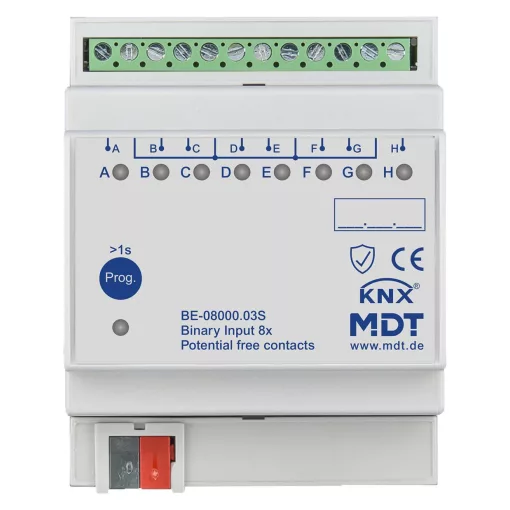 MDT BE-08000.03S KNX bináris bemenet potenciálmentes | 8-csatornás, Secure