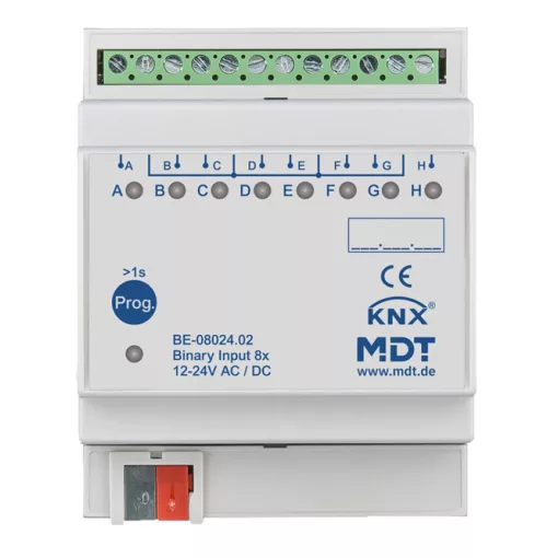 MDT BE-08024.02 KNX Bináris bemenet 24 V | 8-csatornás