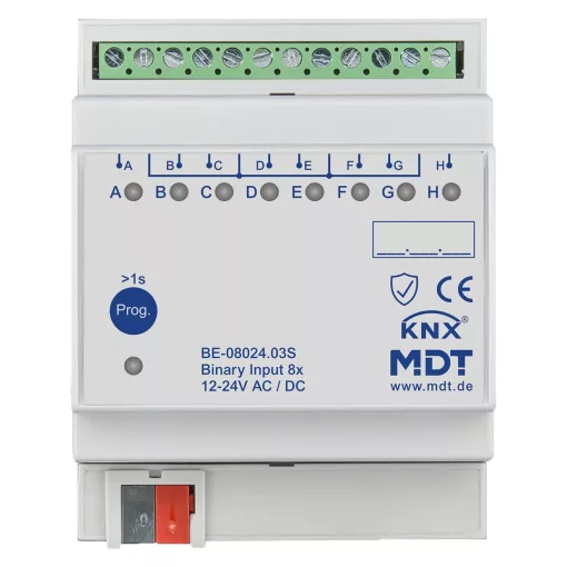 MDT BE-08024.03S KNX Bináris bemenet 24 V | 8-csatornás, Secure