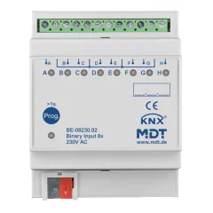 MDT BE-08230.02 KNX Bináris bemenet 230 V | 8-csatornás