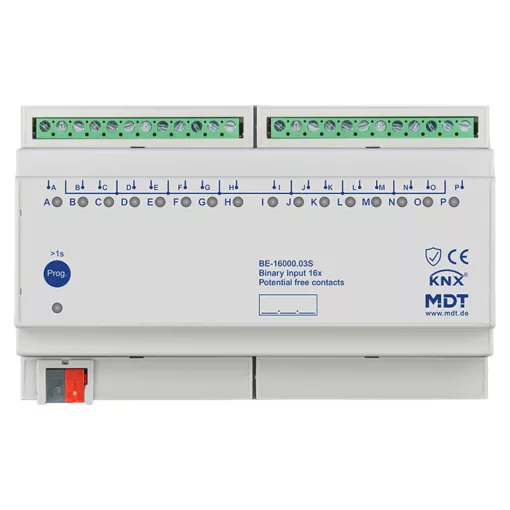 MDT BE-16000.03S KNX bináris bemenet potenciálmentes | 16-csatornás, Secure