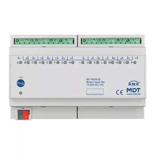 MDT BE-16024.02 KNX Bináris bemenet 24 V | 16-csatornás