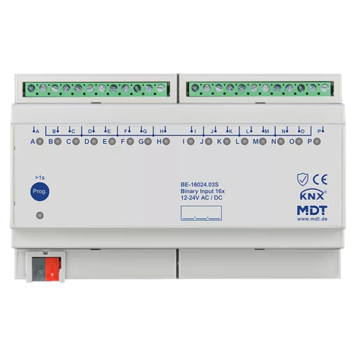 MDT BE-16024.03S KNX Bináris bemenet 24 V | 16-csatornás, Secure
