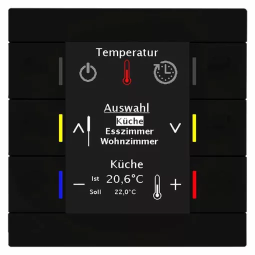 MDT BE-BZS8606.01 KNX vezérlőközpont Smart 86 | matt fekete