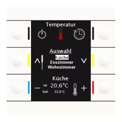   MDT BE-BZS86.01 KNX Smart 86 vezérlőközpont | tiszta fehér fényes