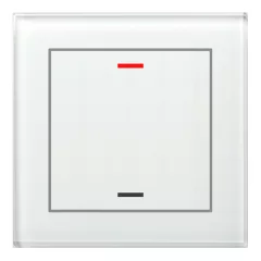   MDT BE-GTL10W.01 KNX Üveg érintőpanel II Light | 1-csatornás, semleges | fehér üveg