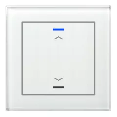  MDT BE-GTL10W.A1 KNX Üveg érintőpanel II Light | 1-csatornás, nyilak | fehér üveg