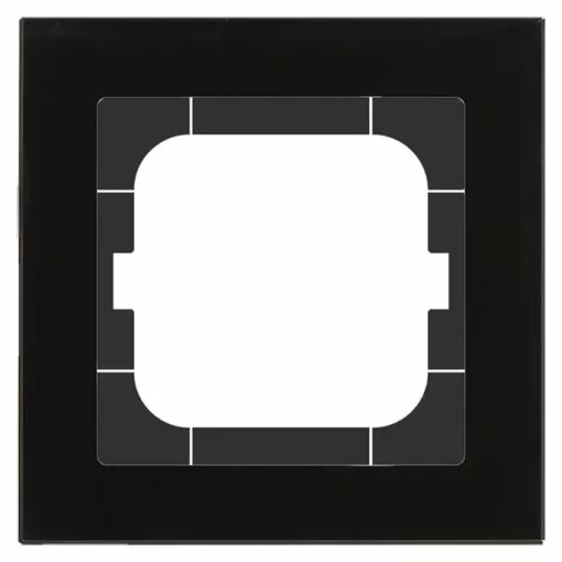 MDT BE-GTR163S.01S KNX üveg keretlap szortiment 63 | 1-es | üveg fekete/fekete