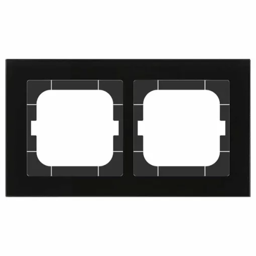 MDT BE-GTR263S.01S KNX üveg keretszett 63 | 2-es | fekete üveg/fekete