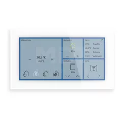   MDT BE-GTS06TW.01S KNX Üveg Touch Smart | Standard | fehér üveg