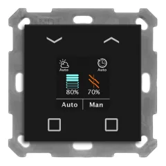   MDT BE-JTA550406.01 KNX Redőny-Nyomógomb Smart 55 | 4-csatornás | fekete matt