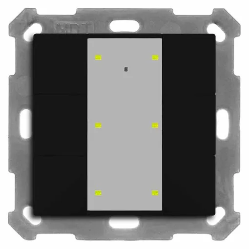 MDT BE-TA55P606.02 KNX tapintásérzékelő Plus UP v2 | 6-os | fekete matt