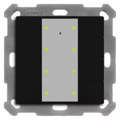   MDT BE-TA55P806.02 KNX tapintásérzékelő Plus UP v2 | 8-csatornás | fekete matt
