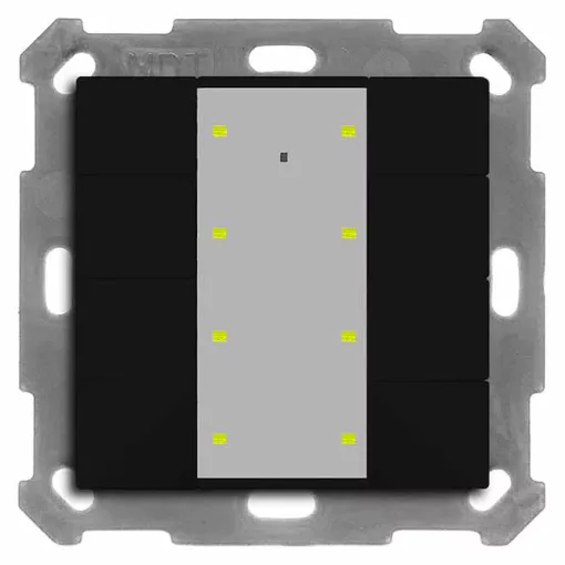 MDT BE-TA55P806.02 KNX tapintásérzékelő Plus UP v2 | 8-csatornás | fekete matt