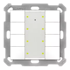   MDT BE-TA55P8.02 KNX tapintásérzékelő Plus UP v2 | 8-érintkezős | tiszta fehér matt