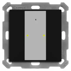   MDT BE-TA55T206.02 KNX tapintásérzékelő Plus hőmérsékletérzékelővel UP v2 | 2-csatornás | fekete matt