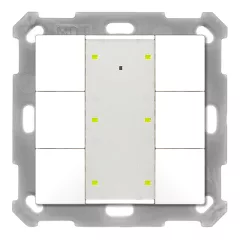   MDT BE-TA55T6.02 KNX tapintásérzékelő Plus hőmérsékletérzékelővel, UP v2 | 6-os | tisztafehér matt