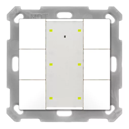 MDT BE-TA55T6.02 KNX tapintásérzékelő Plus hőmérsékletérzékelővel, UP v2 | 6-os | tisztafehér matt