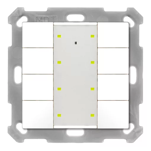 MDT BE-TA55T8.02 KNX tapintásérzékelő Plus hőmérsékletérzékelővel, UP v2 | 8-os | tiszta fehér matt