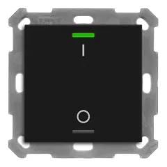   MDT BE-TAL550106.B1 KNX tapintásérzékelő Light 55 | 1-csatornás, IO | fekete matt