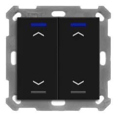   MDT BE-TAL550206.A1 KNX tapintásérzékelő Light 55 | 2-csatornás, nyilak | matt fekete