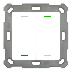   MDT BE-TAL5502.01 KNX tapintásérzékelő Light 55 | 2-csatornás, semleges | tiszta fehér fényes