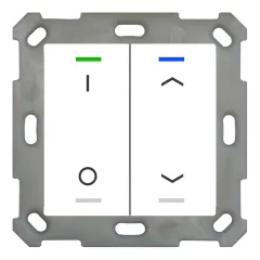   MDT BE-TAL5502.D1 KNX tapintásérzékelő Light 55 | 2-es, IO, nyilak | tiszta fehér fényes