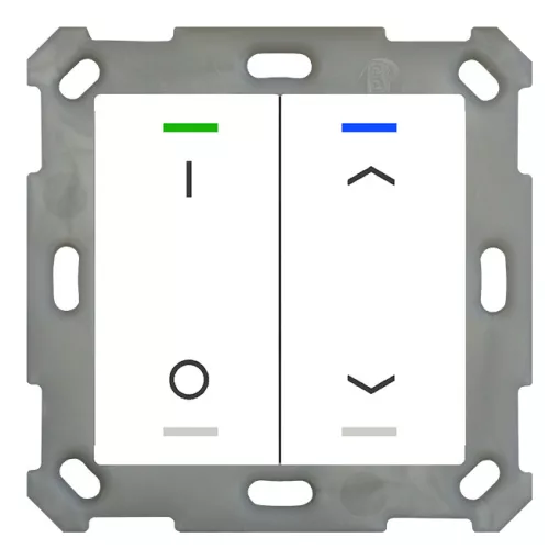 MDT BE-TAL5502.D1 KNX tapintásérzékelő Light 55 | 2-es, IO, nyilak | tiszta fehér fényes