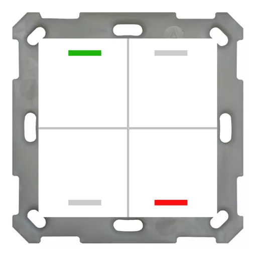 MDT BE-TAL5504.01 KNX tapintásérzékelő Light 55 | 4-csatornás, semleges | tisztafehér fényes