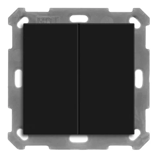 MDT BE-TAL55B206.01 KNX tapintásérzékelő Light 55 Basic | 2-csatornás | fekete matt