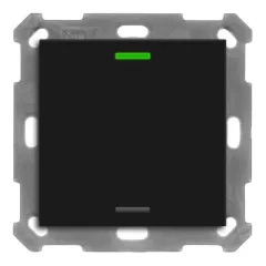   MDT BE-TAL55T106.01 KNX tapintásérzékelő Light 55 hőmérsékletérzékelővel | 1-csatornás, semleges | matt fekete