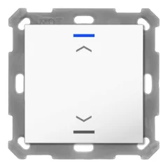   MDT BE-TAL55T1.A1 KNX tapintásérzékelő Light 55 hőmérsékletérzékelővel | 1-csatornás, nyilak | tiszta fehér fényes