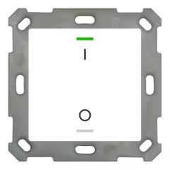   MDT BE-TAL55T1.B1 KNX tapintásérzékelő Light 55 hőmérsékletérzékelővel | 1-csatornás, IO-szimbólum | tiszta fehér fényes