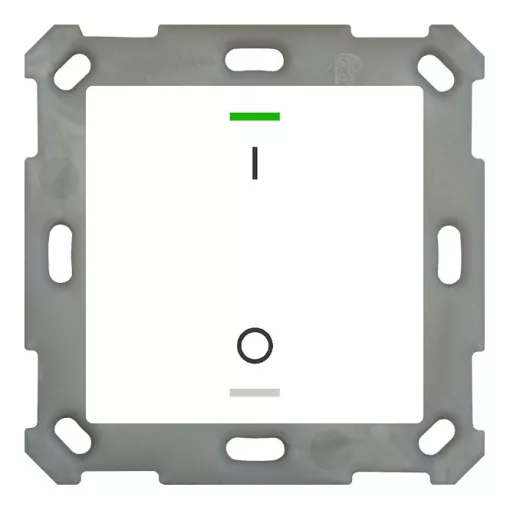 MDT BE-TAL55T1.B1 KNX tapintásérzékelő Light 55 hőmérsékletérzékelővel | 1-csatornás, IO-szimbólum | tiszta fehér fényes
