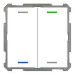   MDT BE-TAL6302.01 KNX tapintásérzékelő Light 63 | 2-csatornás, semleges