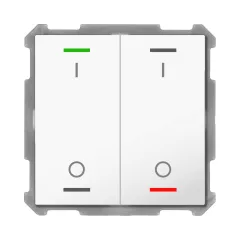   MDT BE-TAL6302.B1 KNX tapintásérzékelő Light 63 | 2-csatornás, I/O szimbólum
