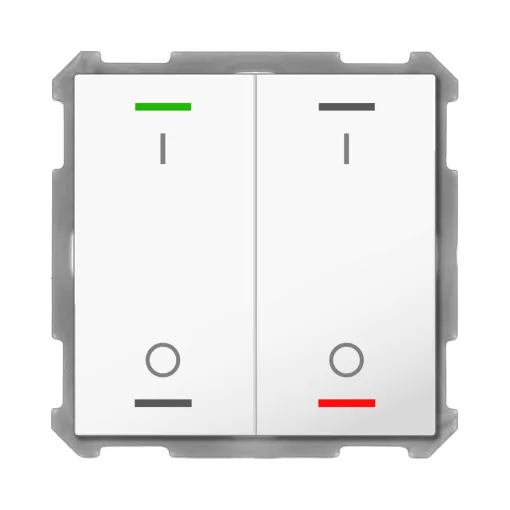 MDT BE-TAL6302.B1 KNX tapintásérzékelő Light 63 | 2-csatornás, I/O szimbólum