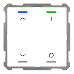   MDT BE-TAL6302.C1 KNX tapintásérzékelő Light 63 | 2-csatornás, nyilak, IO