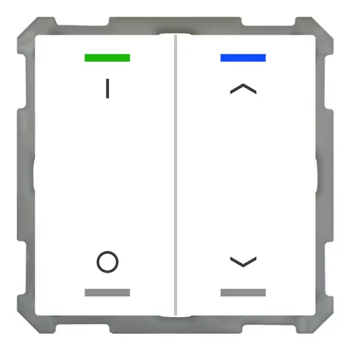 MDT BE-TAL6302.D1 KNX tapintásérzékelő Light 63 | 2-csatornás, IO, nyilak