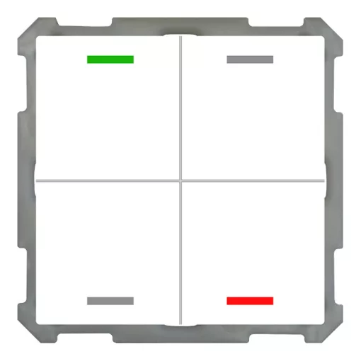 MDT BE-TAL6304.01 KNX tapintásérzékelő Light 63 | 4-csatornás, semleges