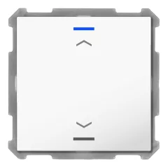   MDT BE-TAL63T1.A1 KNX tapintásérzékelő Light 63 hőmérsékletérzékelővel | 1 gombos, nyilak | stúdiófehér fényes