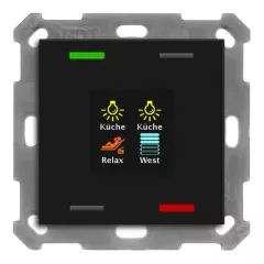   MDT BE-TAS550406.01 KNX tapintásérzékelő Smart 55 | Standard | matt fekete