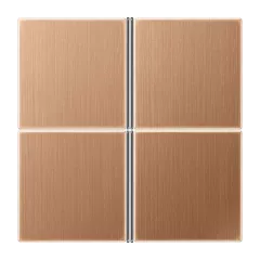   JUNG BRG2404TSA Billentyűkészlet F40 LS sorozat | 4-fach | bronz szálcsiszolt
