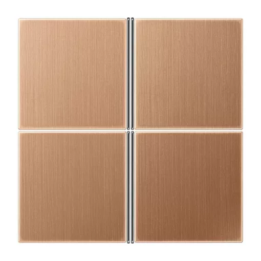 JUNG BRG2404TSA Billentyűkészlet F40 LS sorozat | 4-fach | bronz szálcsiszolt