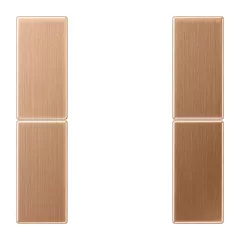  JUNG BRG2502TSA Gombsor F50 LS sorozat | 2-es | bronz szálcsiszolt