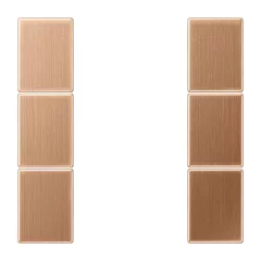   JUNG BRG2503TSA F50 LS sorozat gombkészlet | 3-foglalatú | bronz szálcsiszolt